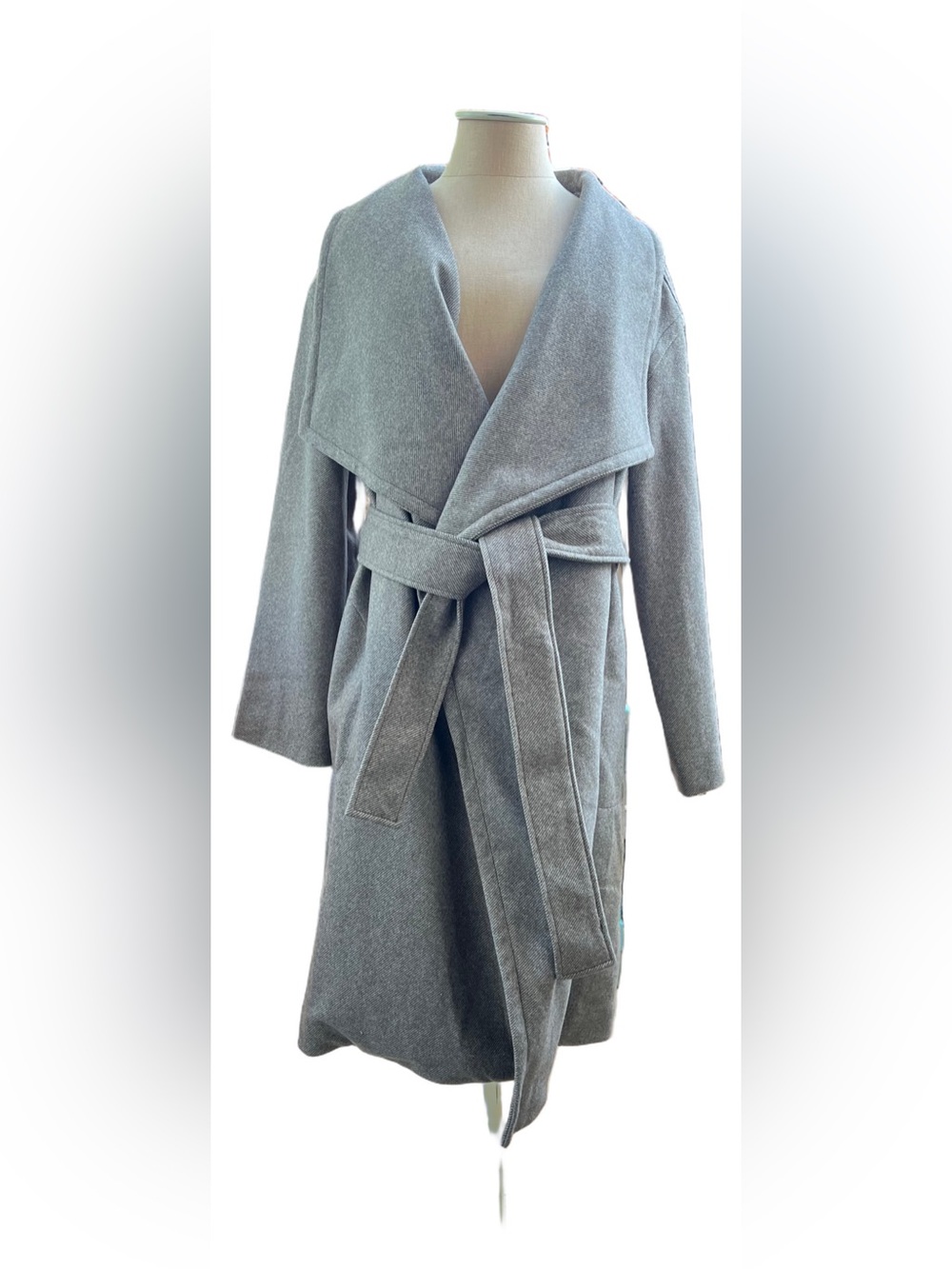 NWOT A New Day Shawl Collar Herringbone Coat Size Medium